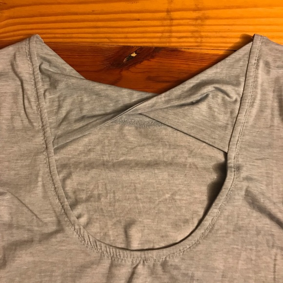 Athleta Light Blue Open Back Long Sleeve Top, EUC, M - Picture 12 of 13